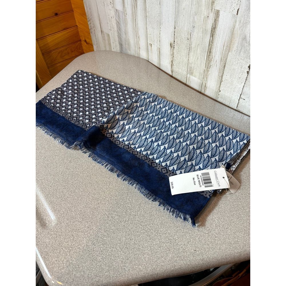 Womens Coldwater Creek Scarf‎ NWT - Blue Multicolor